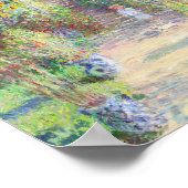 ザアーティストズガーデンアットヴェテウイルバイクロード・モネ ポスター (角)