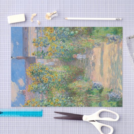 ザアーティストズガーデンアットヴェテウイルバイクロード・モネ 薄葉紙 (クラフト)