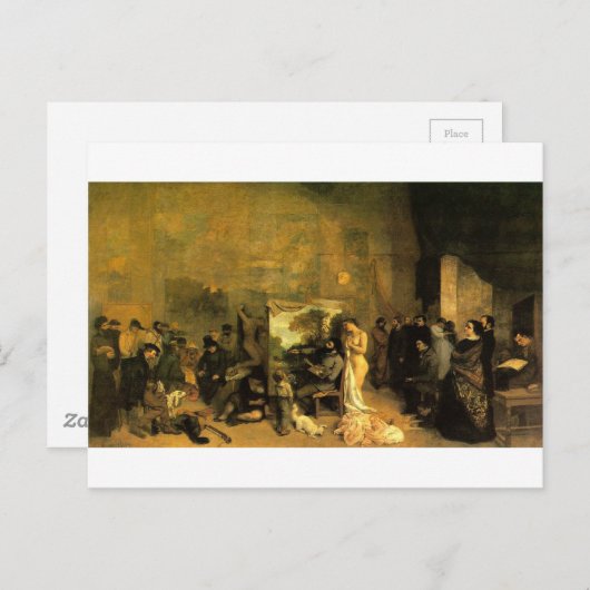 ザアーティストズスタジオバイギュスターヴコートベット ポストカード (正面/裏面)