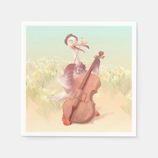 ザアーティスト素晴らしイン春 スタンダードカクテルナプキン (正面)