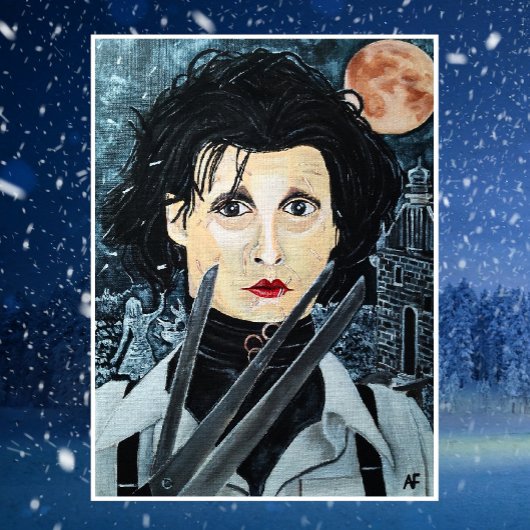 ザアーティス絵を描ズバイアルフレッドキツネ キャンバスプリント