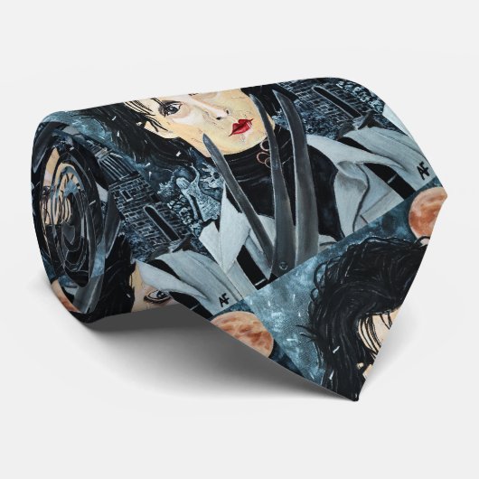 ザアーティス絵を描ズバイアルフレッドキツネ ネクタイ (ロール)