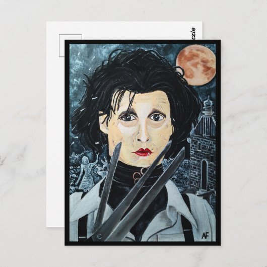 ザアーティス絵を描ズバイアルフレッドキツネ ポストカード (正面/裏面)