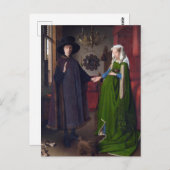 ザアーノルフィニポートレートバイヤン・ヴァン・エイク ポストカード (正面/裏面)