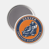 ザアームチェアクォーターバック – Denver Football マグネット (正面/裏面)
