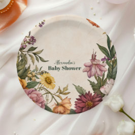 ザアールヌーボービクトリアンベイビーシャワーベビーシャワー ペーパープレート