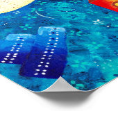 ザア結婚ートコンテンポラリープリント ポスター (角)