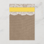 ザイエローサンドドルビーチ結婚式コレクション エンクロージャーカード (裏面)