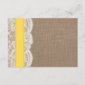 ザイエローサンドドルビーチ結婚式コレクション エンクロージャーカード (裏面)