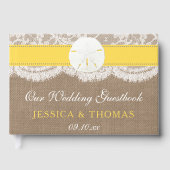 ザイエローサンドドルビーチ結婚式コレクション ゲストブック (正面)