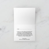 ザイエローサンドドルビーチ結婚式コレクション サンキューカード (内部)