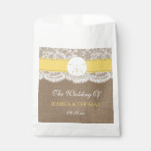 ザイエローサンドドルビーチ結婚式コレクション フェイバーバッグ (正面)