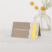 ザイエローサンドドルビーチ結婚式コレクション プレイスカード (裏面)