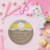 ザイエローサンドドルビーチ結婚式コレクション ペーパープレート (パーティー)