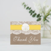 ザイエローサンドドルビーチ結婚式コレクション ポストカード (スタンド正面)