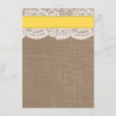 ザイエローサンドドル結婚のコレクションメニュー メニュー (裏面)