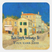 ザイエローハウスバイビンセントヴァンゴッホ スクエアシール (正面)