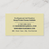 ザイエローハウスバイビンセント・ヴァンゴッホアート先生 名刺 (裏面)