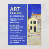 ザイエローハウスバイビンセント・ヴァン・ゴッホ美術教室 チラシ (正面)