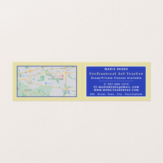 ザイエローハウスバイヴァンゴッホアート先生 名刺 (内部フラット)