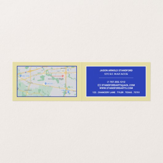 ザイエローハウスバイヴァンゴッホ美術品店 名刺 (内部フラット)