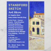 ザイエローハウスバイヴァンゴッホ、アート用品店 チラシ (正面)