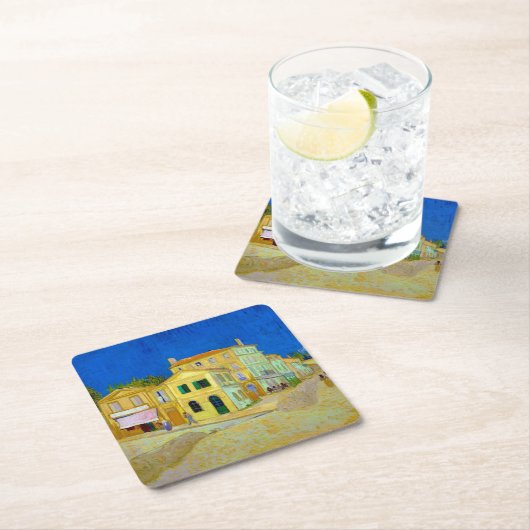 ザイエローハウス、ヴァンゴッホ スクエアペーパーコースター (インサイチュ)