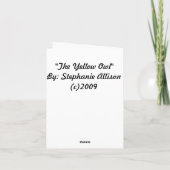 ザイエローフクロウ・ノテカード カード (裏面)