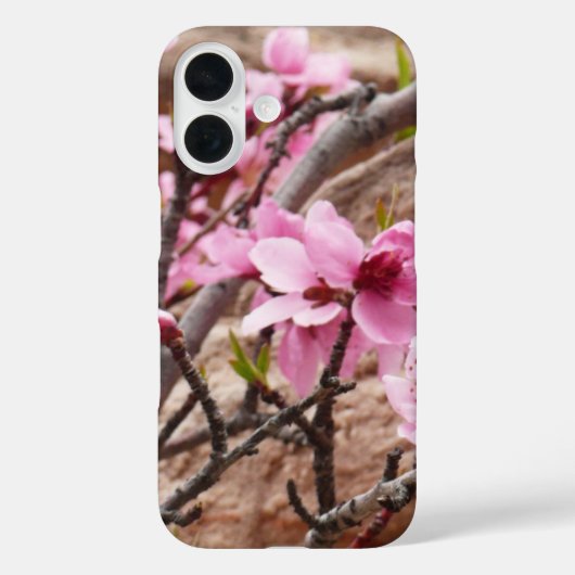 ザイオンの岩の上の春の花 Case-Mate iPhoneケース (裏面)