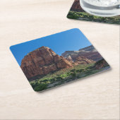 ザイオン国立公園にエンジェルズランディング スクエアペーパーコースター (アングル)