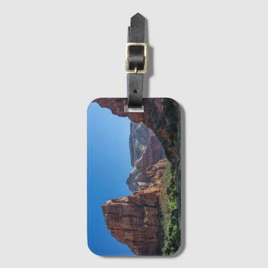 ザイオン国立公園にエンジェルズランディング ラゲッジタグ (正面縦)
