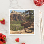 ザイオン国立公園のエメラルドプールの滝 スタンダードランチョンナプキン (インサイチュ)