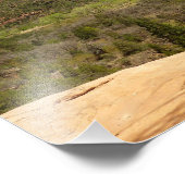 ザイオン国立公園のエメラルドプールの滝 フォトプリント (角)