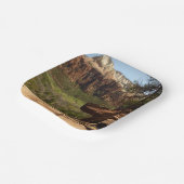 ザイオン国立公園のエメラルドプールの滝 ペーパープレート (傾斜あり)