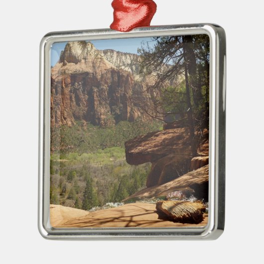 ザイオン国立公園のエメラルドプールの滝 メタルオーナメント (左)