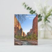 ザイオン国立公園の郵便はがき ポストカード (スタンド正面)