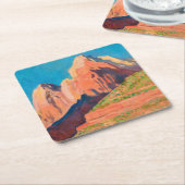 ザイオン国立公園ランドスケープ スクエアペーパーコースター (アングル)