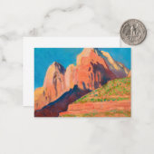 ザイオン国立公園ランドスケープ ノートカード (正面/裏面インサイチュ)