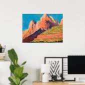 ザイオン国立公園ランドスケープ ポスター (ホームオフィス)