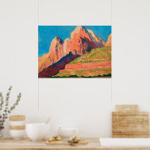 ザイオン国立公園ランドスケープ ポスター (キッチン)