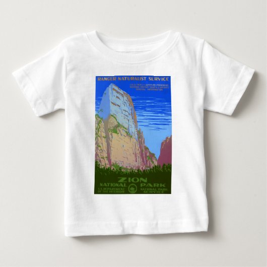 ザイオン国立公園 ベビーTシャツ (正面)