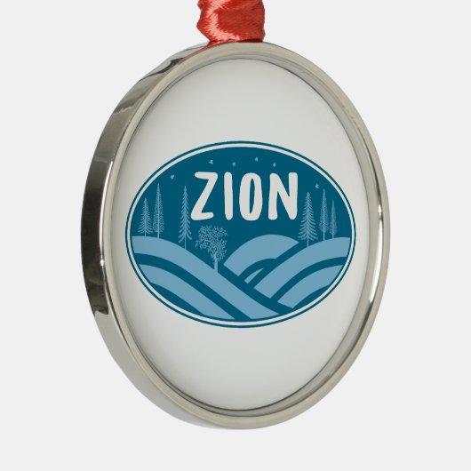 ザイオン国立公園 ユタ州 アウトドア メタルオーナメント (右)