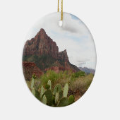 ザイオン国立公園、ユタ、米国7、夜警 セラミックオーナメント (右)
