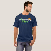 ザイオン国立公園 レトロ Tシャツ (正面フル)
