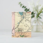 ザイオン - グランドキャニオン ヴィンテージマップ ポストカード (スタンド正面)