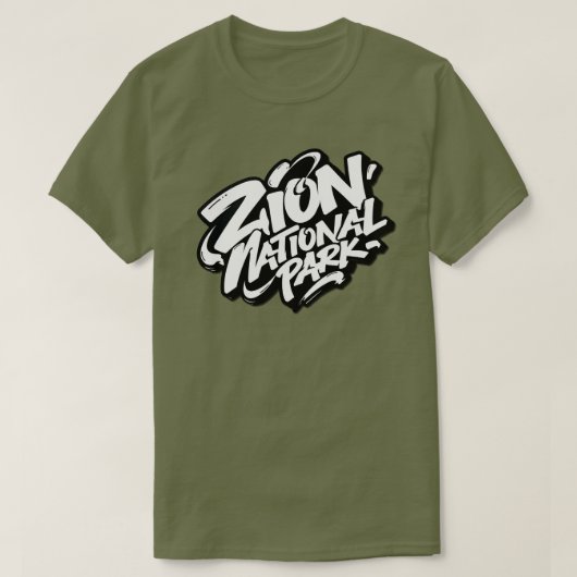 ザイオン・ナショナルパーク Tシャツ (デザイン正面)