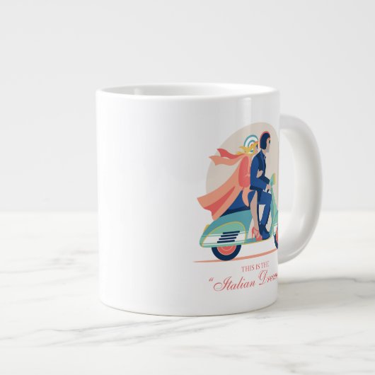 ザイタリアンドリームザホワイトロータス ジャンボコーヒーマグカップ (正面右)