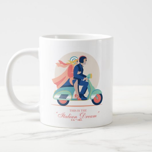 ザイタリアンドリームザホワイトロータス ジャンボコーヒーマグカップ (左)