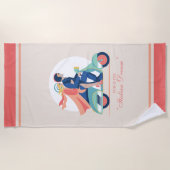 ザイタリアンドリームザホワイトロータス ビーチタオル (正面)