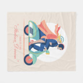 ザイタリアンドリームザホワイトロータス フリースブランケット (正面(横))